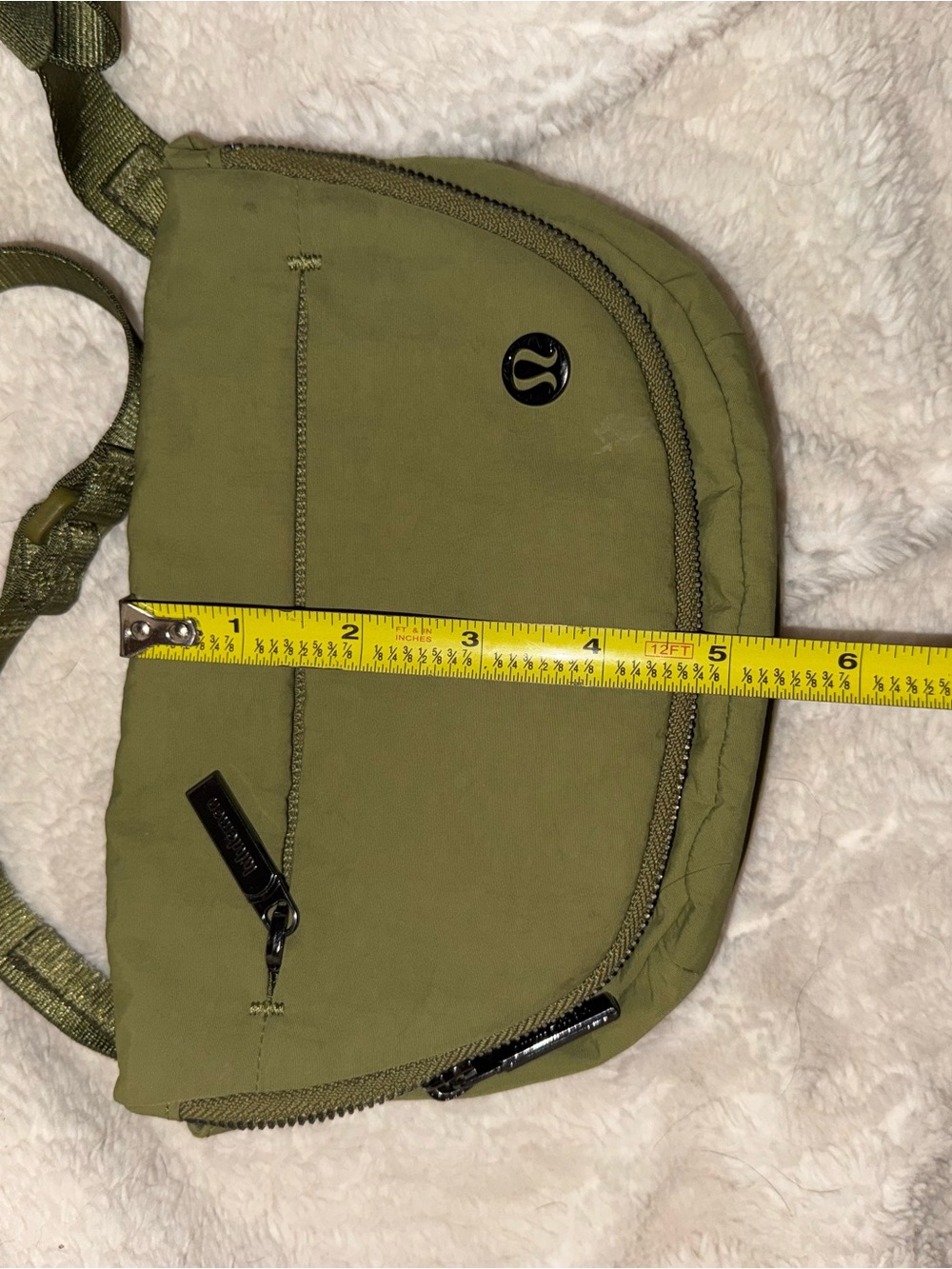 lululemon athletica Olive Green Crossbody Belt Bag with Gold Hardware - Picture 7 of 7
